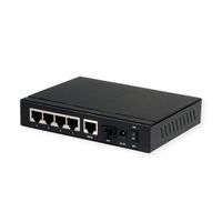 ROLINE Switch Gigabit Ethernet, 6 ports (5xGB + 1x SFP,  4x PoE+)