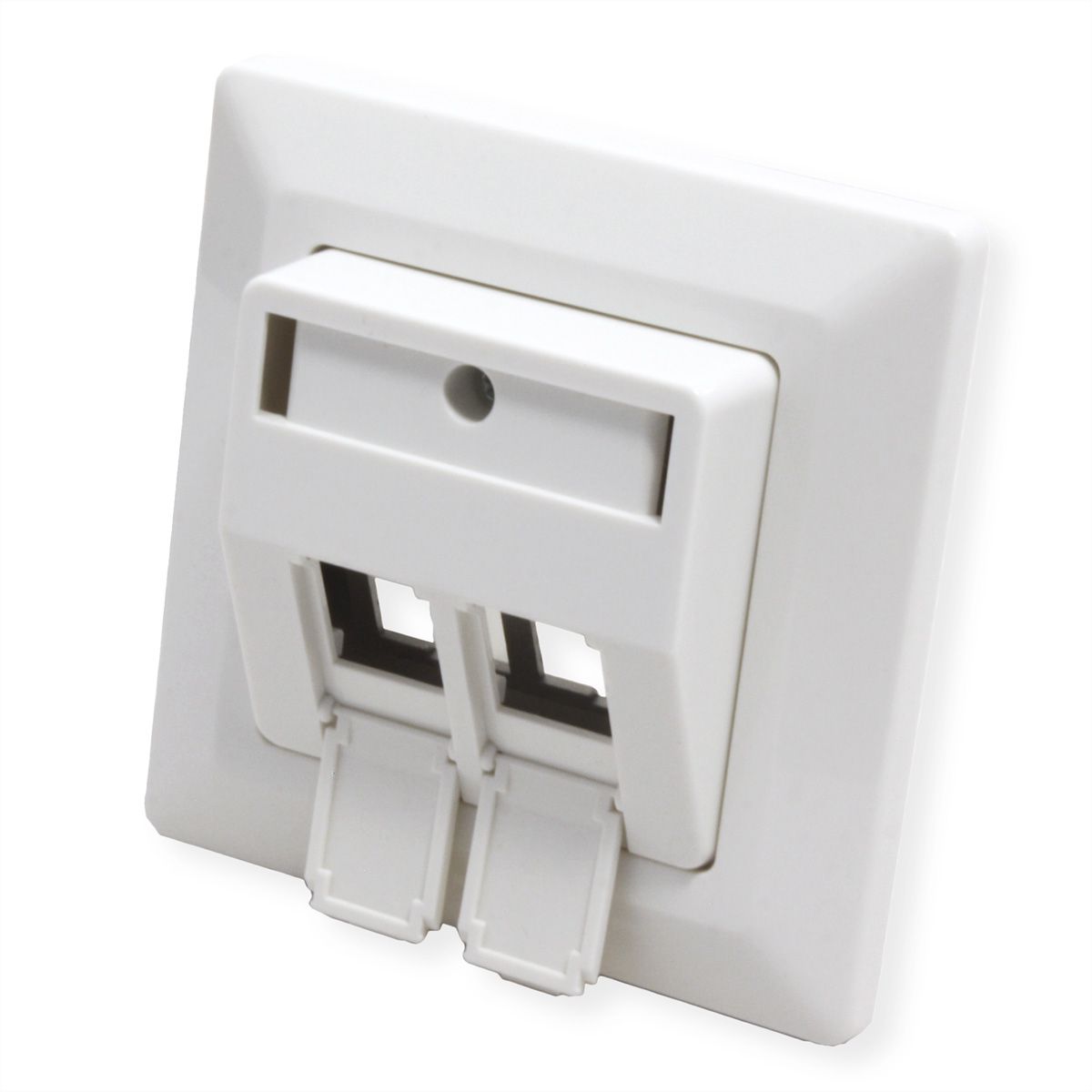 ROLINE Embase pour modules, 2 ports, pour keystones