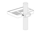 VALUE Étagère de rangement montée sur poteau, maxi 3 kg, 30-48 mm (1,2"-1,9")