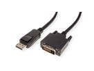 VALUE Câble DisplayPort DP M - DVI-D M, noir, 1,5 m