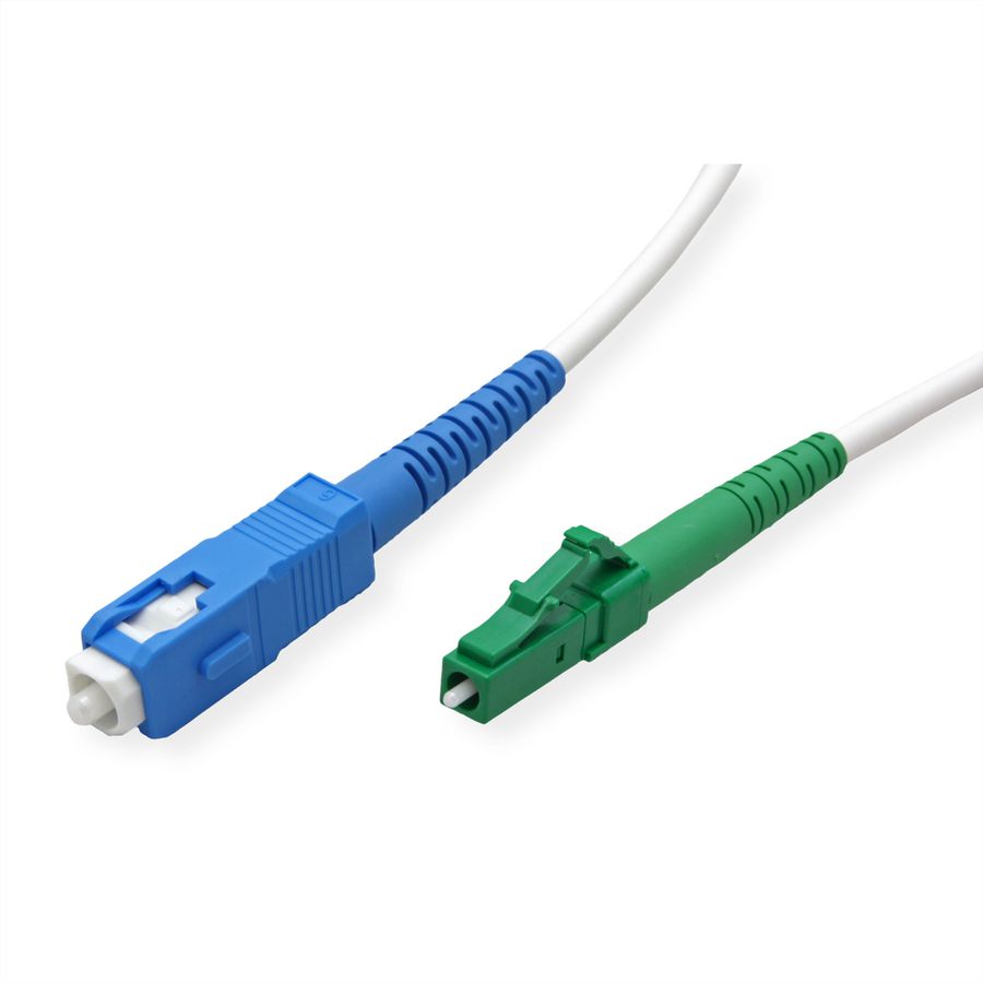 METZ CONNECT OpDAT cordon de brassage, SC-S/LC-S APC OS2, 15 m