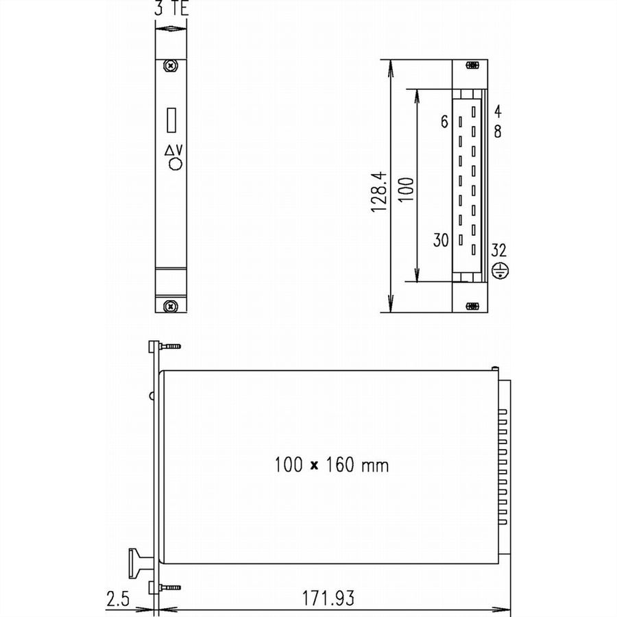SCHROFF PSU 19" AC/DC Slimpower 42 W, Single, SLE 115