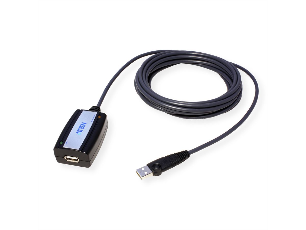 ATEN UE250 Câble d'extension USB 2.0, noir, 5 m