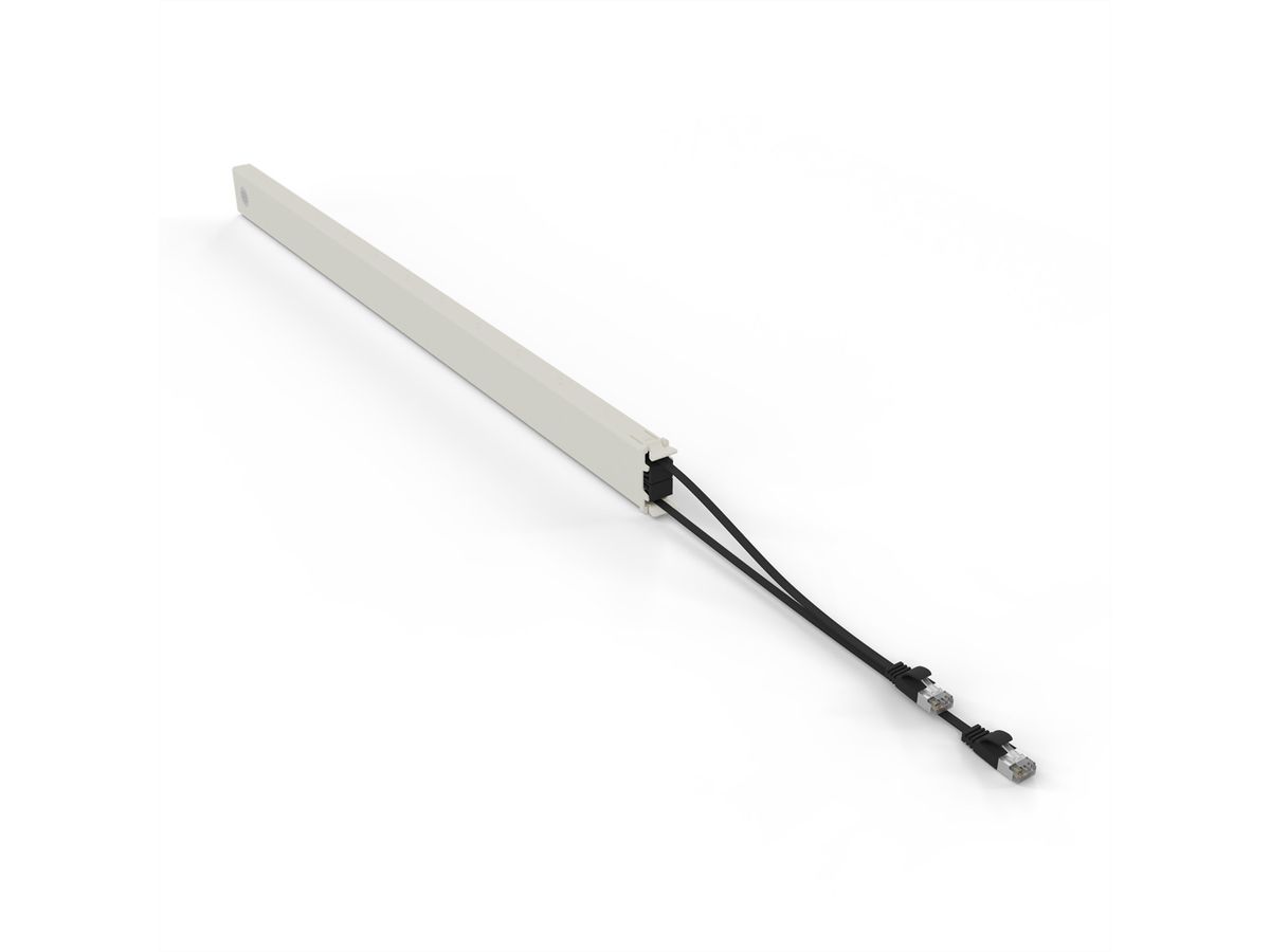 patchbox.one Cassette 46RU STP noir Cat.6a 2,5 m