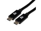 ROLINE Câble USB4 Gen3x2, C–C, M/M, 240W, noir, 2 m