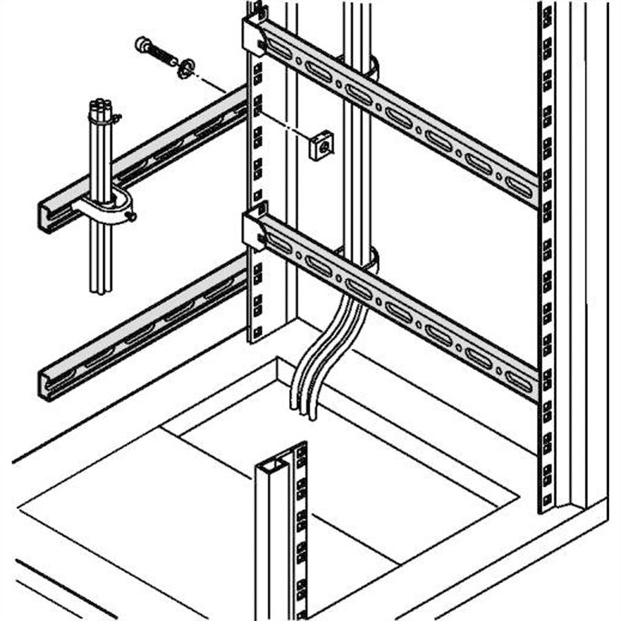 SCHROFF Eurorack C-Rail pour armoire 2000H