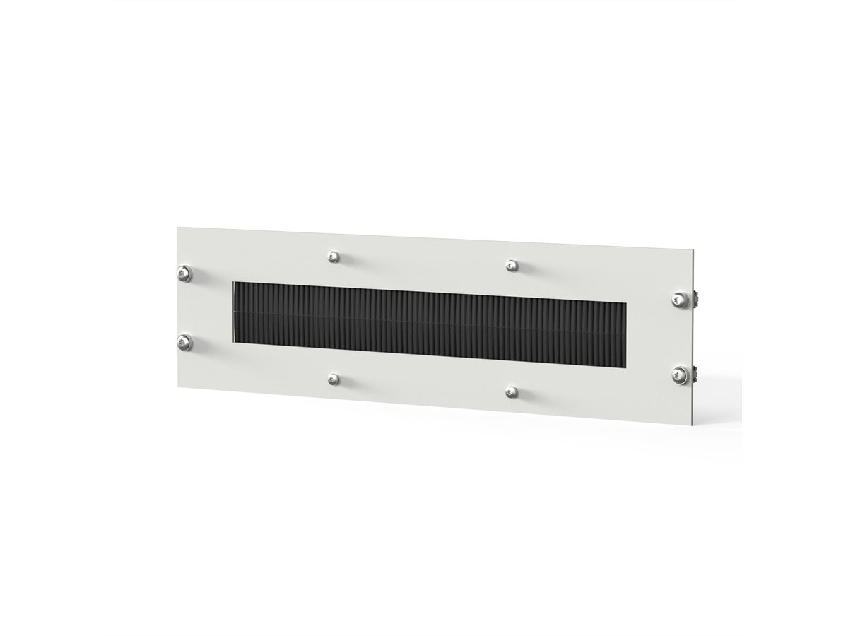 SCHROFF Chemins de câbles pour Novastar et Eurorack, RAL 7035, vissé, 3 U