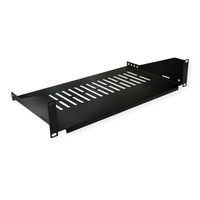 VALUE Etagère 19", 485 x 250mm, 2UH, max. 15kg, noir