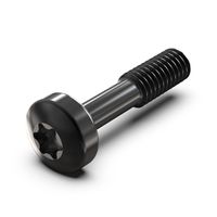 Vis à collerette de SCHROFF, Torx M2.5 x 12.3 mm, acier noir, 100 pièces