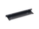VALUE Passe-câbles 19" de 1U, avec brosse et plaque porte-câbles, noir