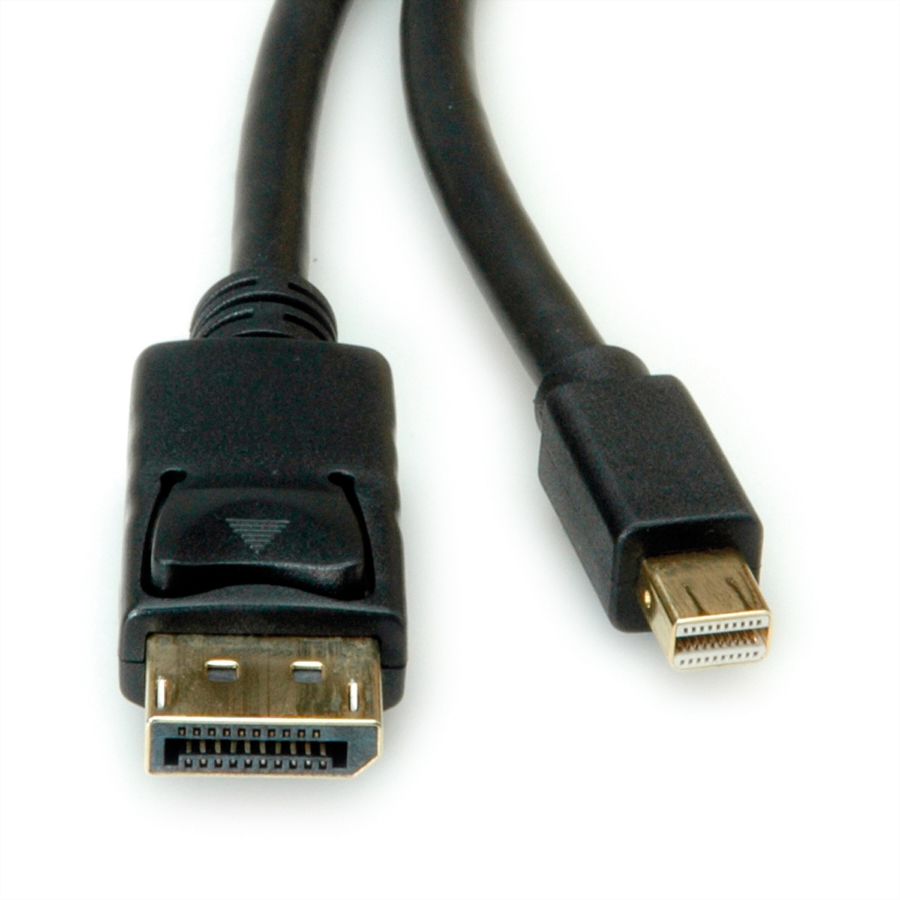 ROLINE Câble Mini DisplayPort v1.4, mDP M - DP M, noir, 2 m