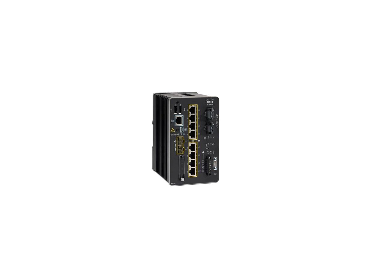 Cisco Catalyst IE-3200-8T2S-E commutateur réseau Géré L2/L3 Gigabit Ethernet (10/100/1000) Noir