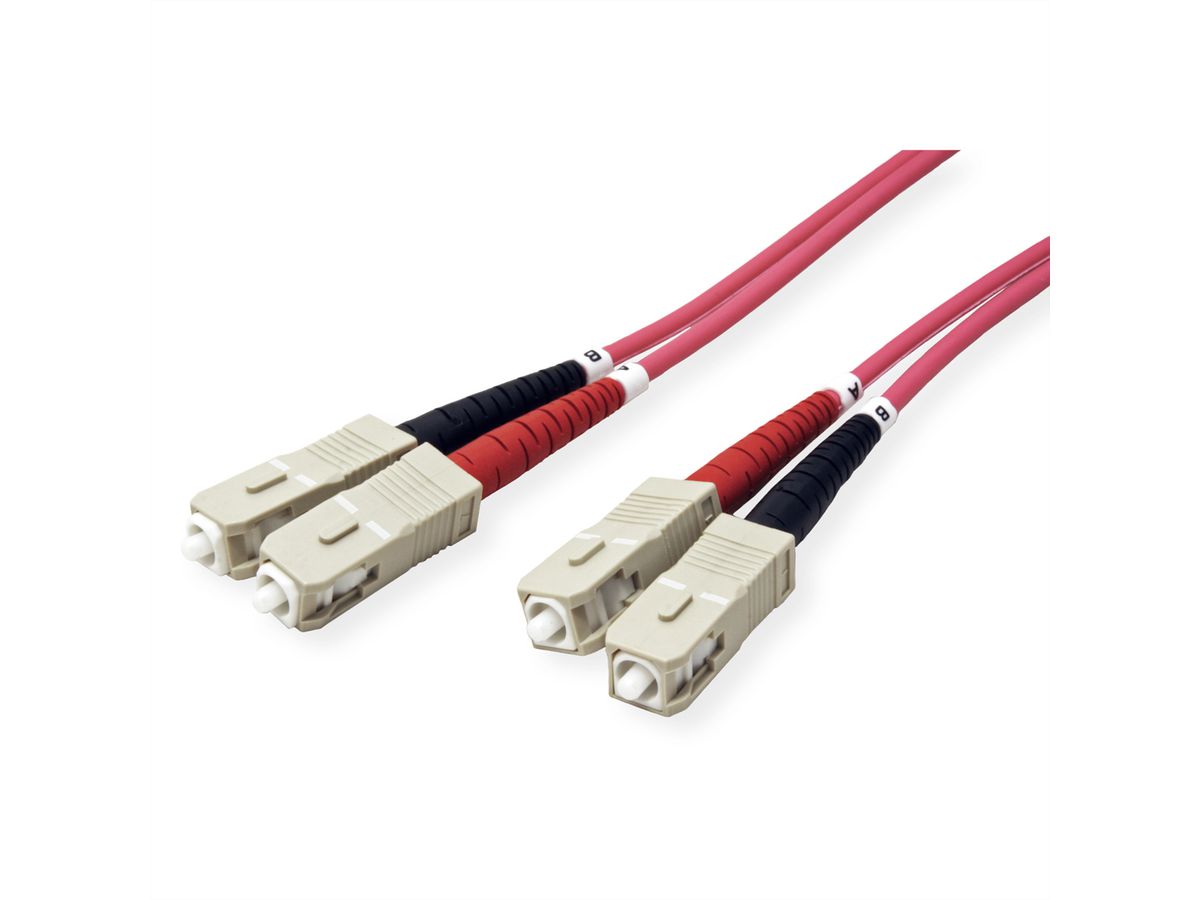 Câble FO duplex 50/125µm OM4 SC/SC, 3 m