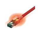 Cordon EasyLan DualBoot® LED Cat.6A (Classe EA) S/FTP, LSOH, rouge, 0,5 m