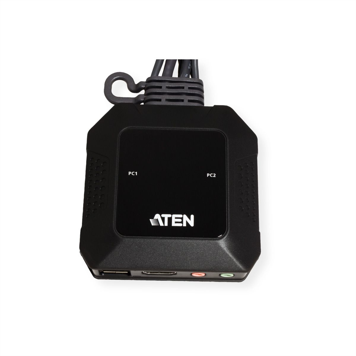 ATEN CS22H Commutateur KVM câble HDMI 4K USB 2 ports avec sélecteur de port distant