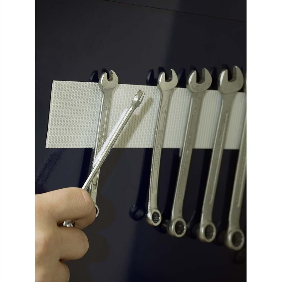 VELCRO® Bande 50mmx1m blanc, crochets&velours autocollants extra fort