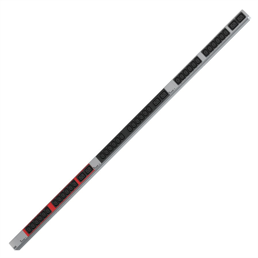 BACHMANN IT PDU ALU 1U 36x C13 6x C19 CEE 3x16A rouge