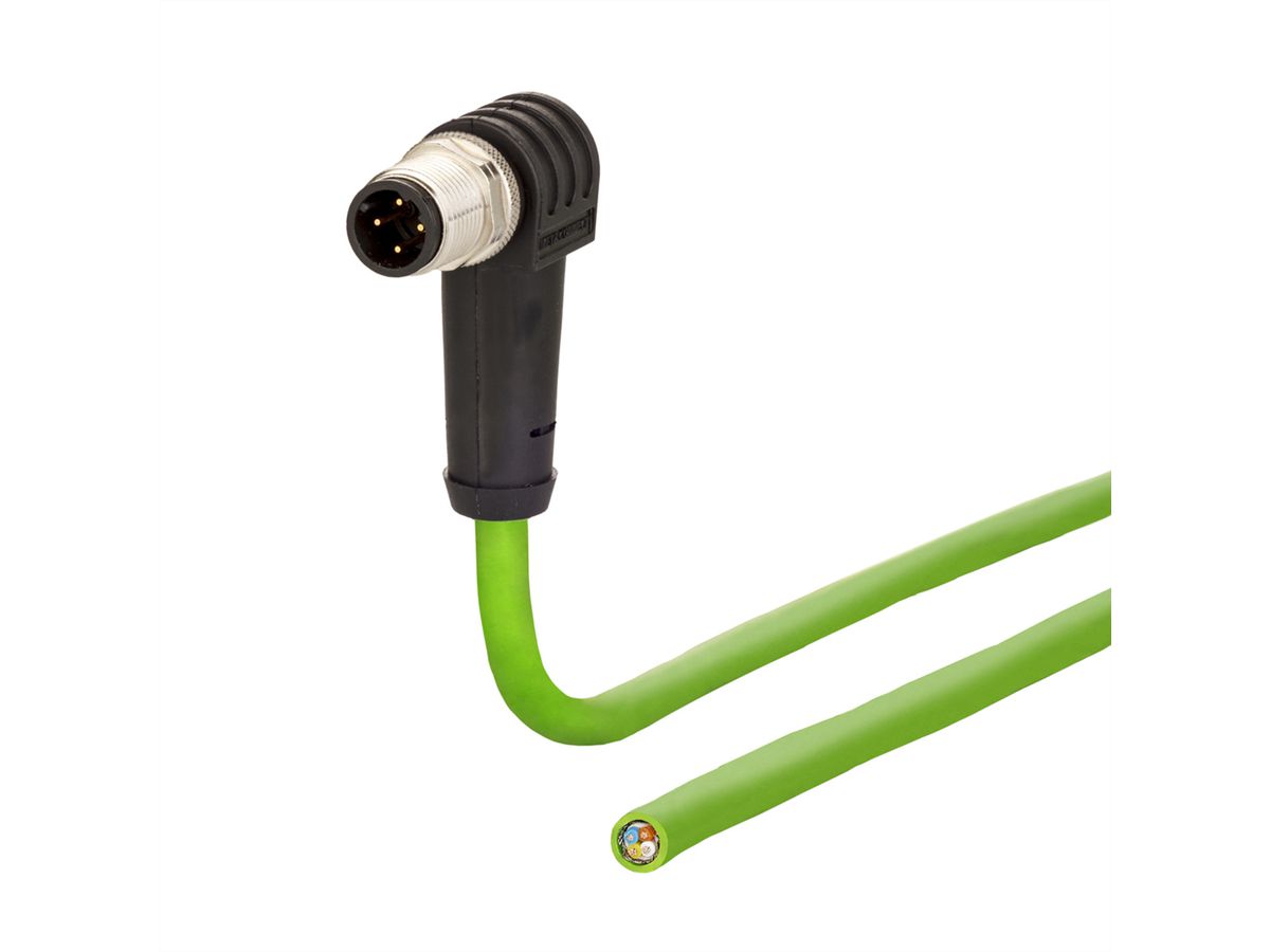 METZ CONNECT Câble Ethernet industriel M12, codage D, 1 m