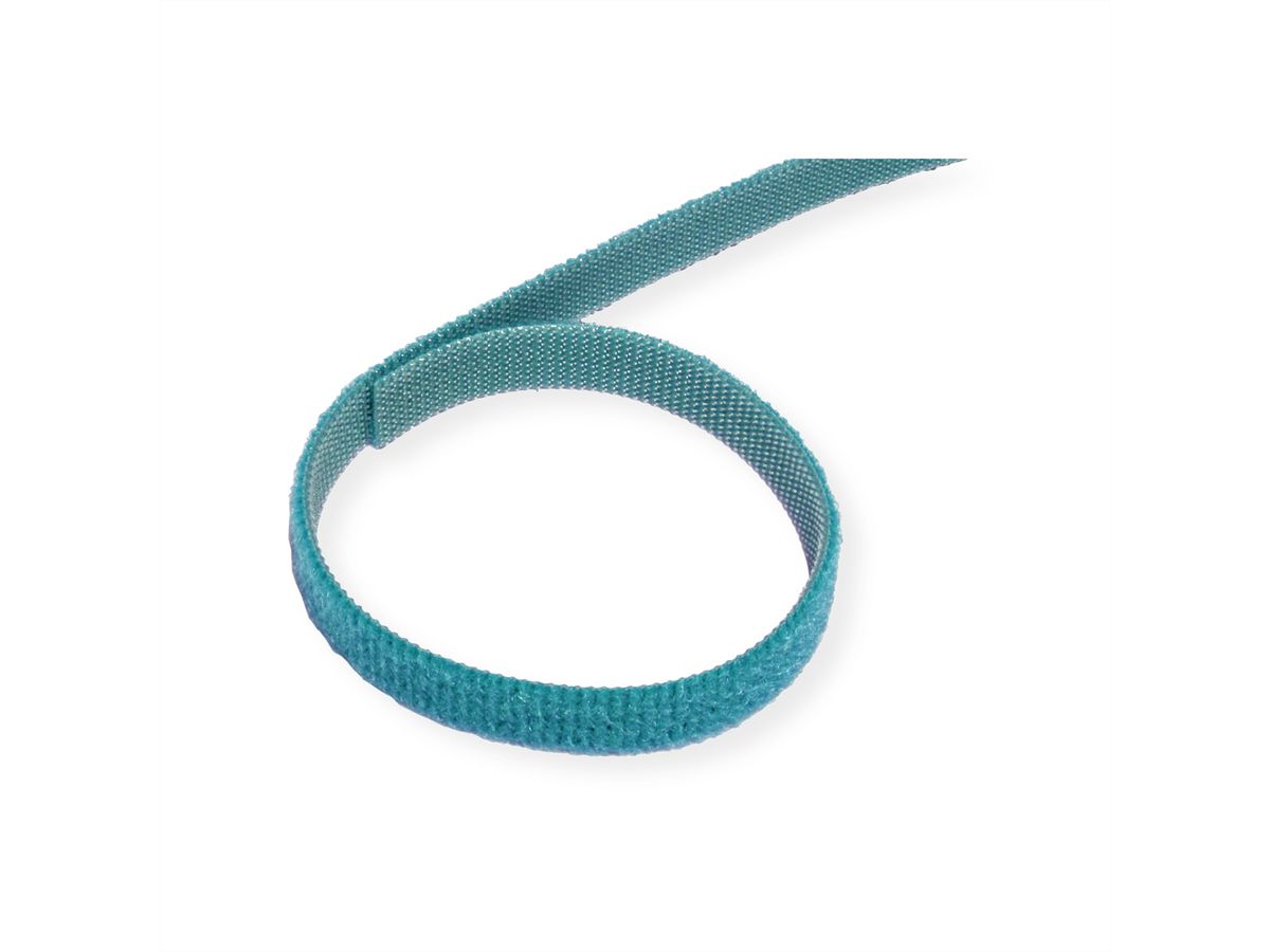 VELCRO® One Wrap® Bande 10 mm, turquoise, 25 m