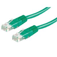 Cordon VALUE Cat.6 (Classe E) UTP confectionné, vert, 0,5 m