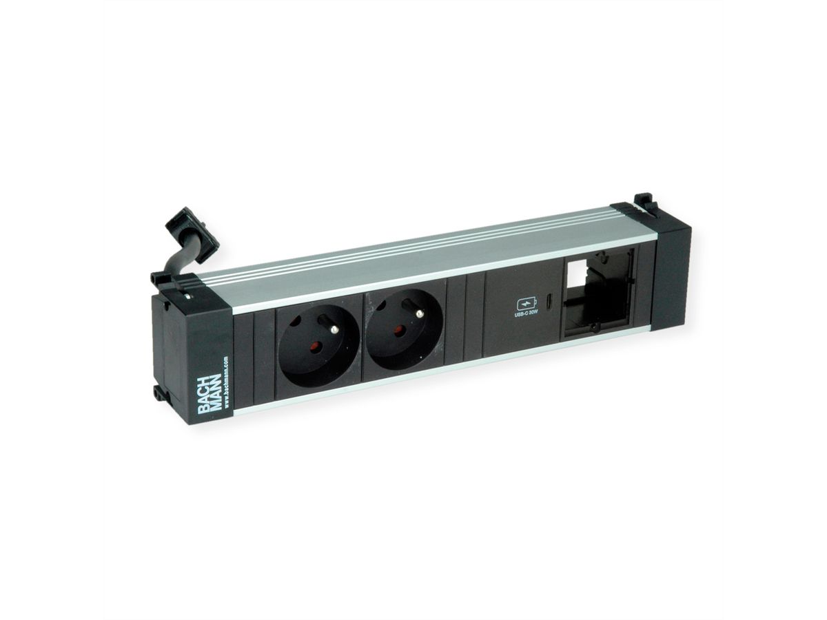 BACHMANN POWER FRAME M 2xUTE 1xCM 1xUSB C 30W 1xCM 0,2m GST18