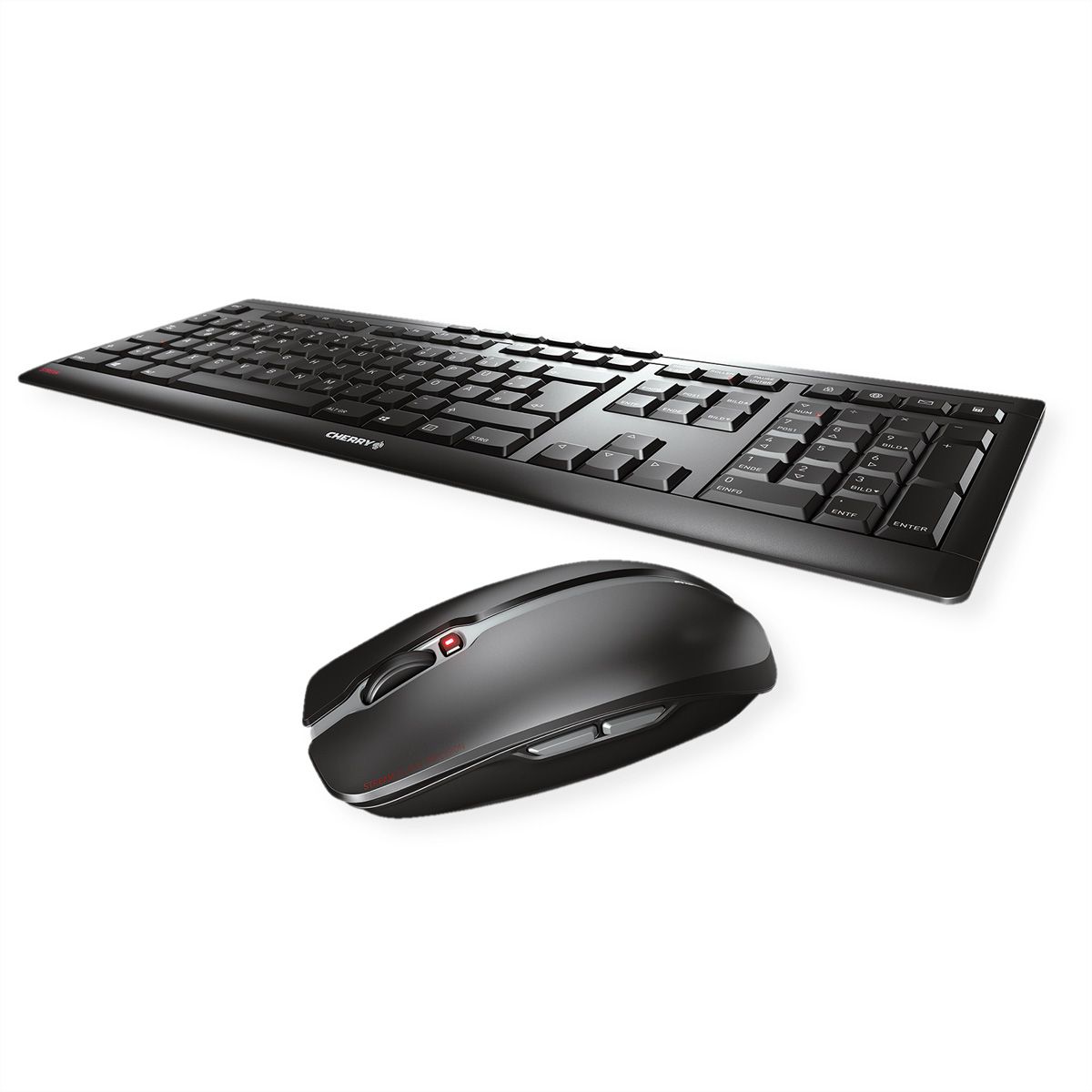 CHERRY STREAM DESKTOP Ensemble Clavier & Souris sans fil, noir, USB