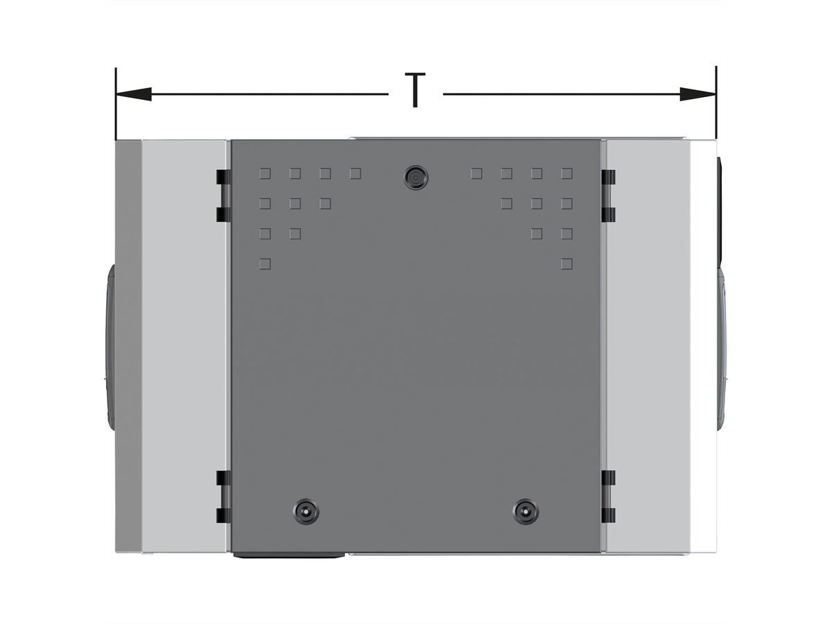 VARIndustry 2.0 Répartiteur mural 6 U 560x840x365mm, 2 portes