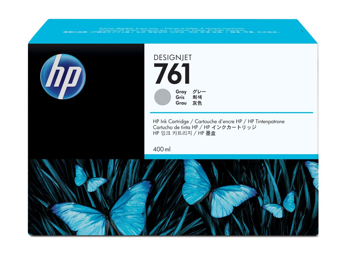 HP 761 cartouche d'encre DesignJet grise, 400 ml