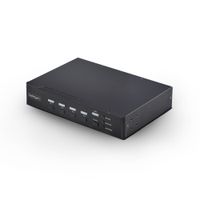 StarTech.com Switch KVM DisplayPort à 4 Ports avec Fonction Mouse Roaming et Multi-View / Picture-in-Picture, 4K 60 Hz, Hub USB 3.0 (5 Gbps), Contrôle par Raccourcis Clavier, Conforme TAA