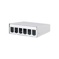 METZ CONNECT Modul boîtier en saillie 6 ports blanc pur, non équipé