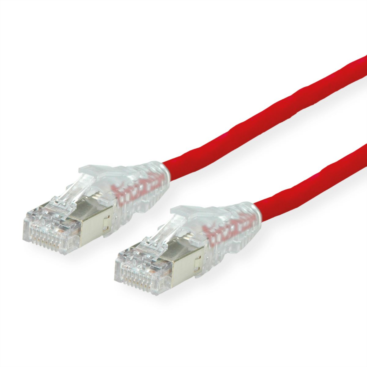 Cordon DÄTWYLER Cat.6A (Classe EA) S/FTP, CU 7702 flex LSOH, AMP v2, rouge, 1 m