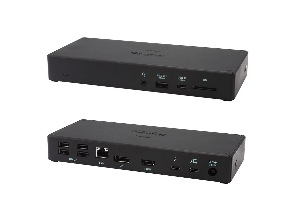 i-tec Thunderbolt 3 3x Display Docking Station + Power Delivery 96W