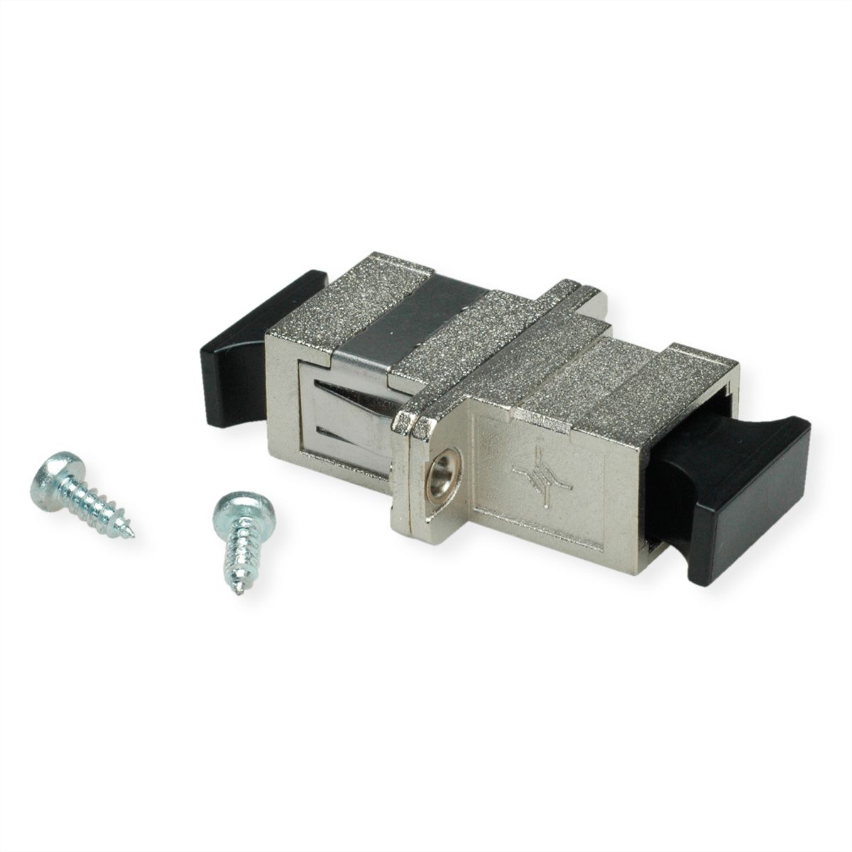 TELEGÄRTNER Coupleur SC, Singlemode et Multimode, Manchon en céramique, boîtier en métal, gris