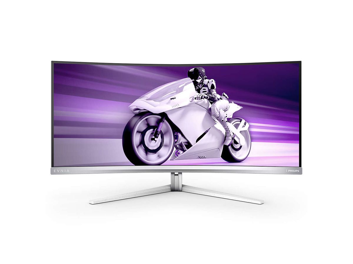 PHILIPS EVNIA ECRAN OLED 34'' WQHD 75HZ HDR400 2xHDMI DP H.PARLEURS BLANC