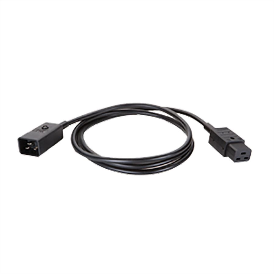 BACHMANN Câble prolongateur H05VV-F 3G1,5mm², L: 1,5m noir C19/C20