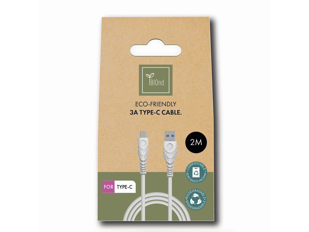 BIOnd BIO-20-TC Câble USB-A vers USB-C 3A, 2 m