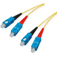 Câble Patch FO duplex Singlemode E9/125 µm SC/SC, OS2, jaune, 1 m