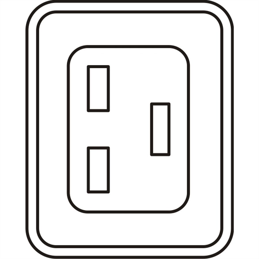 Bâti de prises SCHROFF, IEC C19, 16 A, IEC 60309 Plug, 8x IEC C19, 19"