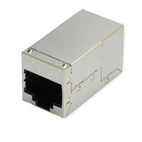 ROLINE Coupleur RJ-45 blindé, Cat.6A/Classe EA, argent