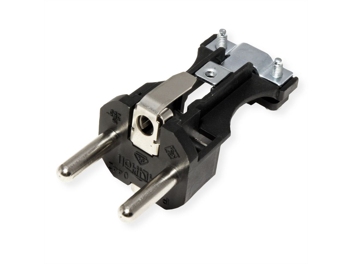 BACHMANN Fiche en caoutchouc plein, IP44, noire