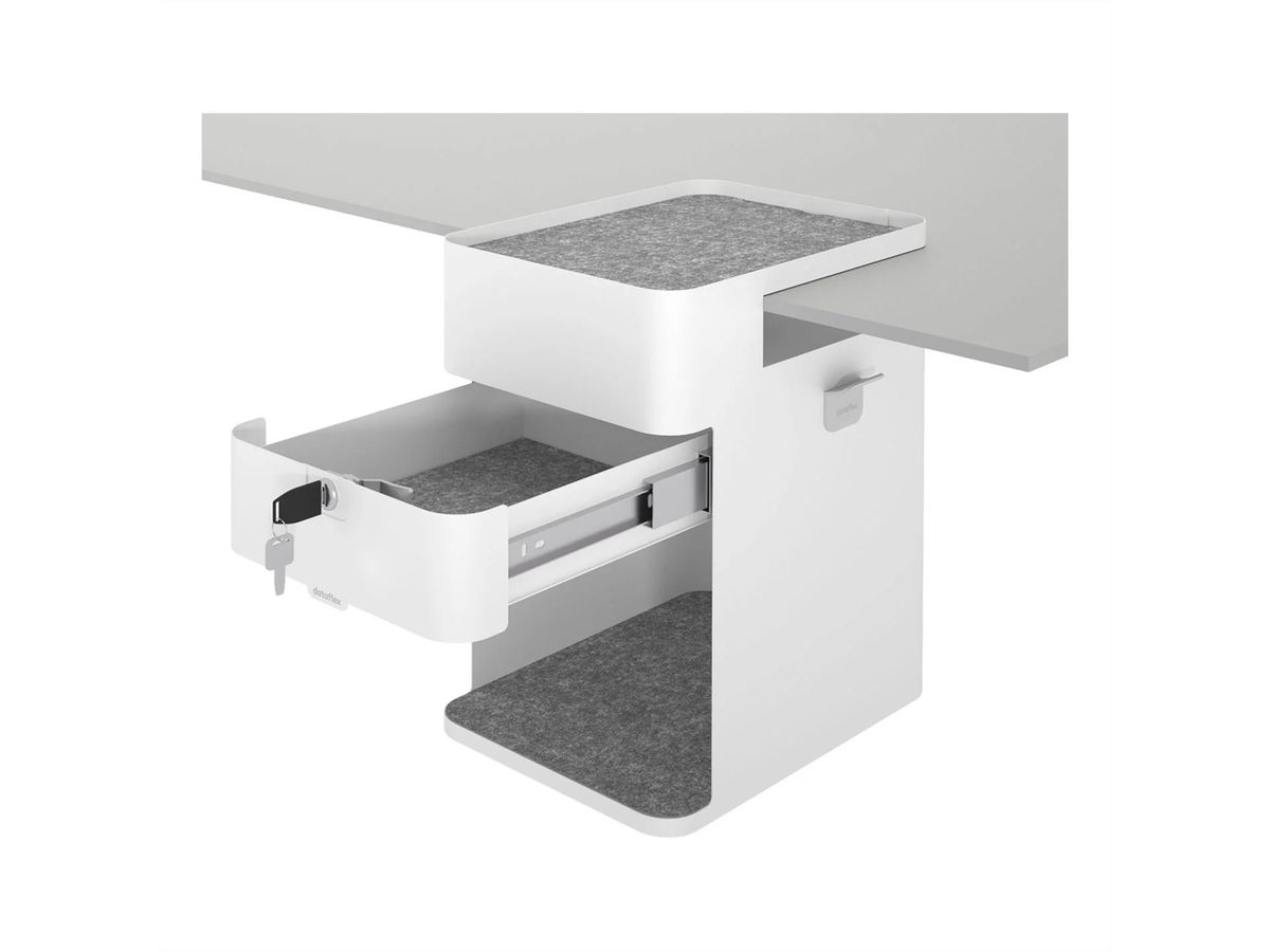 DATAFLEX Bento® desktop locker, 500, blanc