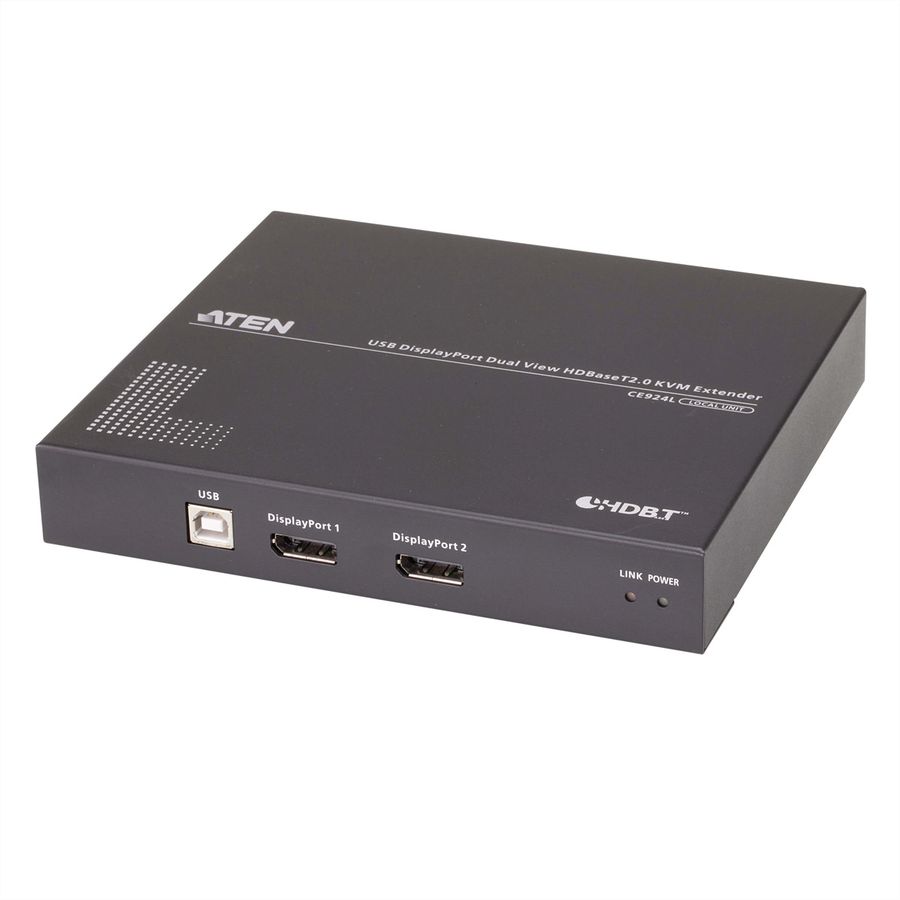 ATEN CE924 Système d’extension KVM USB DisplayPort double vue HDBaseT™ 2.0