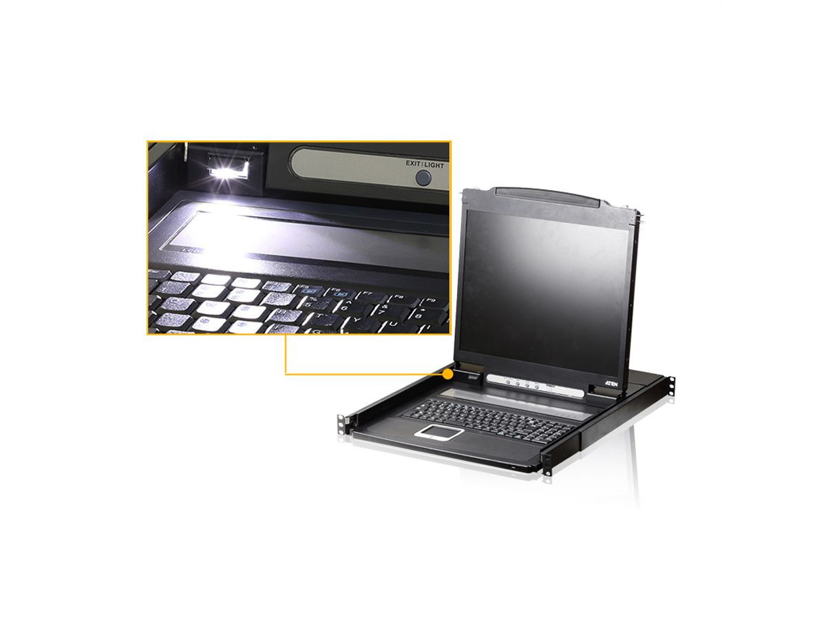 ATEN CL1000N Console KVM, LCD 19", VGA, PS/2, FR-Layout