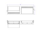 BACHMANN CONI DUO Cadre de montage 2x  small, blanc RAL9010