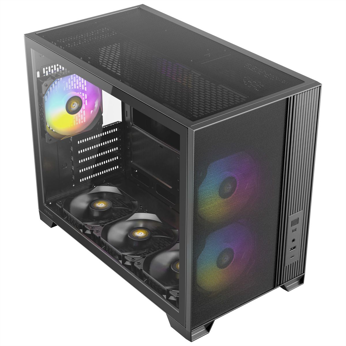 ANTEC FLUX M ATX/Micro-ATX/ITX Boîtier PC Midi Tower, noir