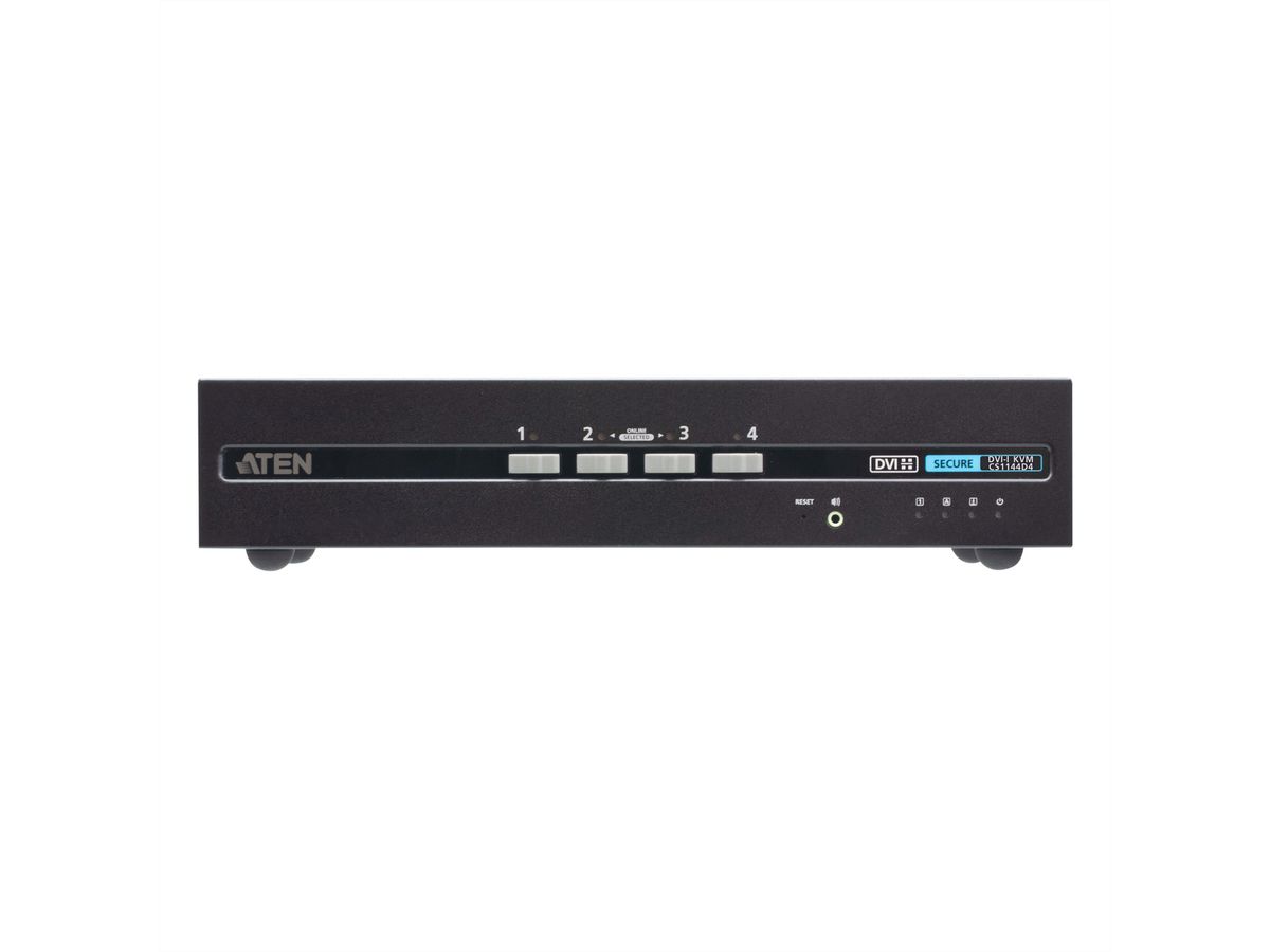 ATEN CS1144D4 Commutateur KVM sécurisé DVI à 4 ports USB et double affichage