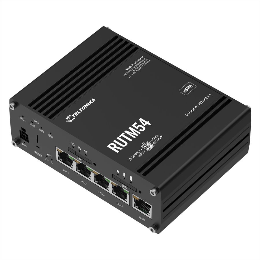 TELTONIKA RUTM54 Routeur 5G DUAL-SIM avec MODEM TELIT