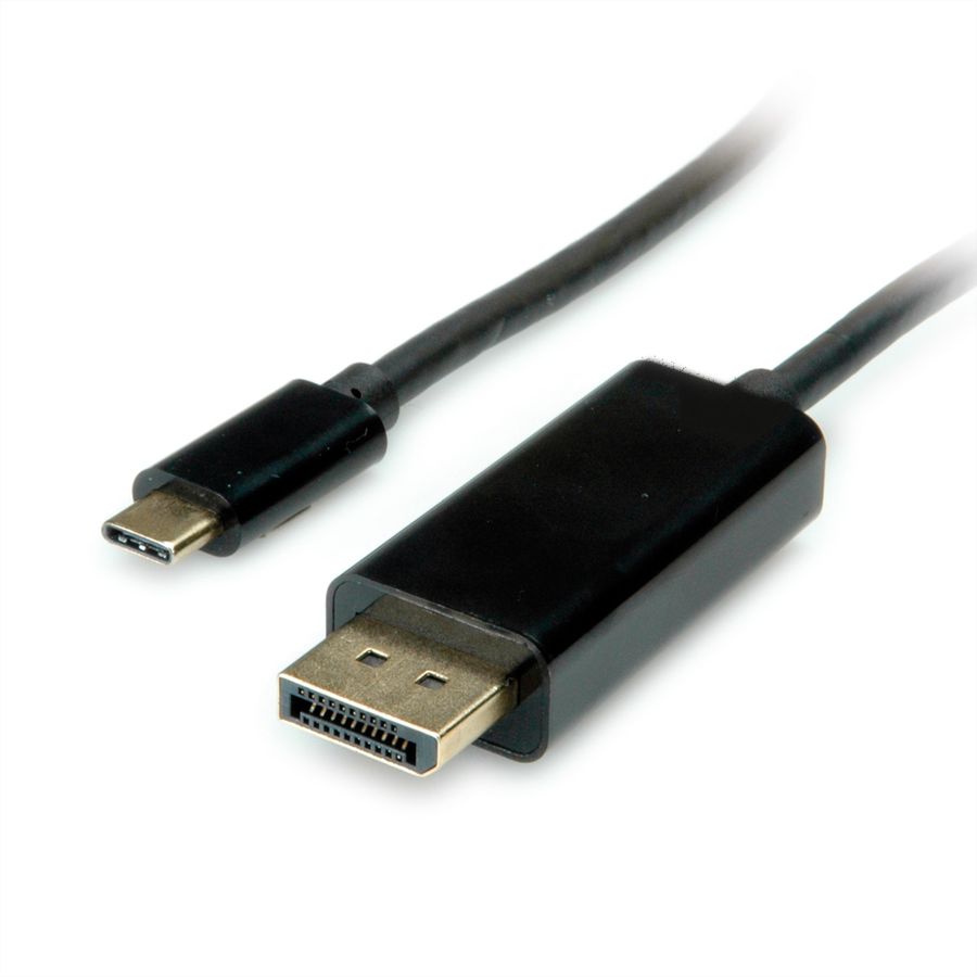 VALUE Câble adaptateur type C - DisplayPort, v1.2, M/M, 1 m