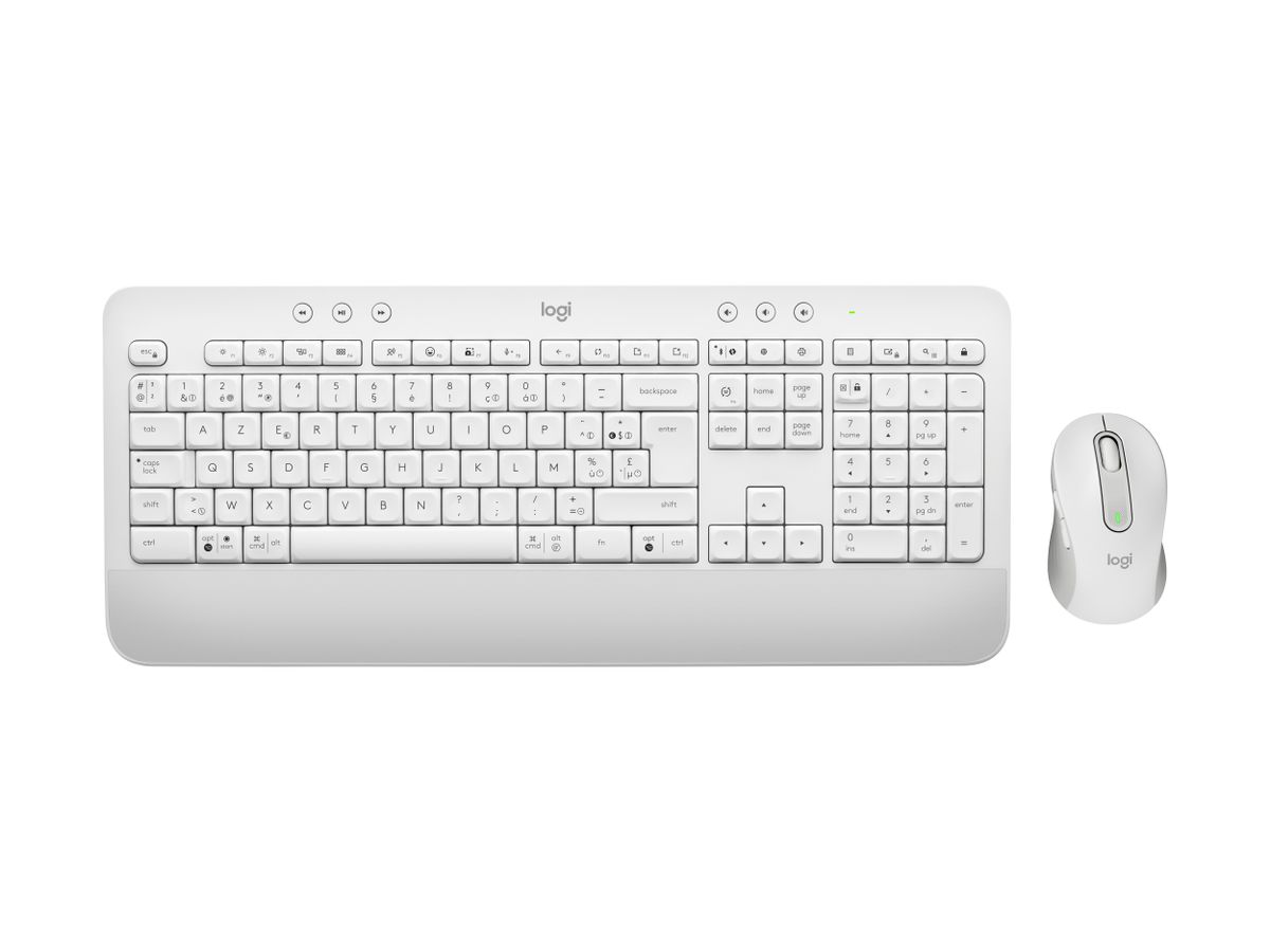 Logitech Signature MK650 Combo For Business clavier Souris incluse Bureau Bluetooth AZERTY Français Blanc