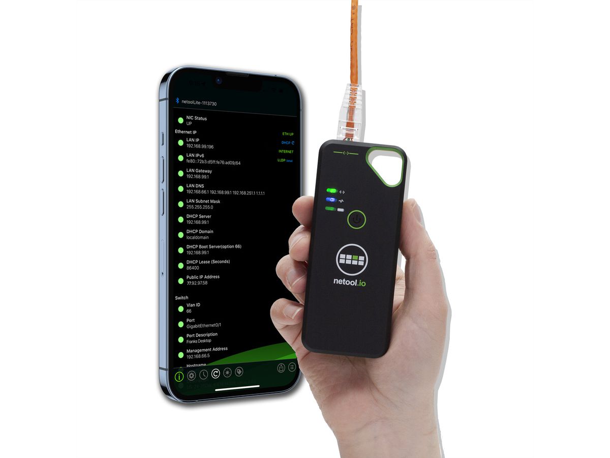 NetPeppers netool.io Lite Testeur de réseau intelligent